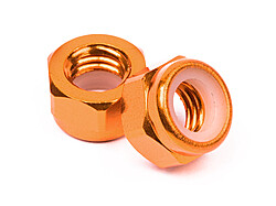Aluminum lock nut m5 (orange/10pcs)
