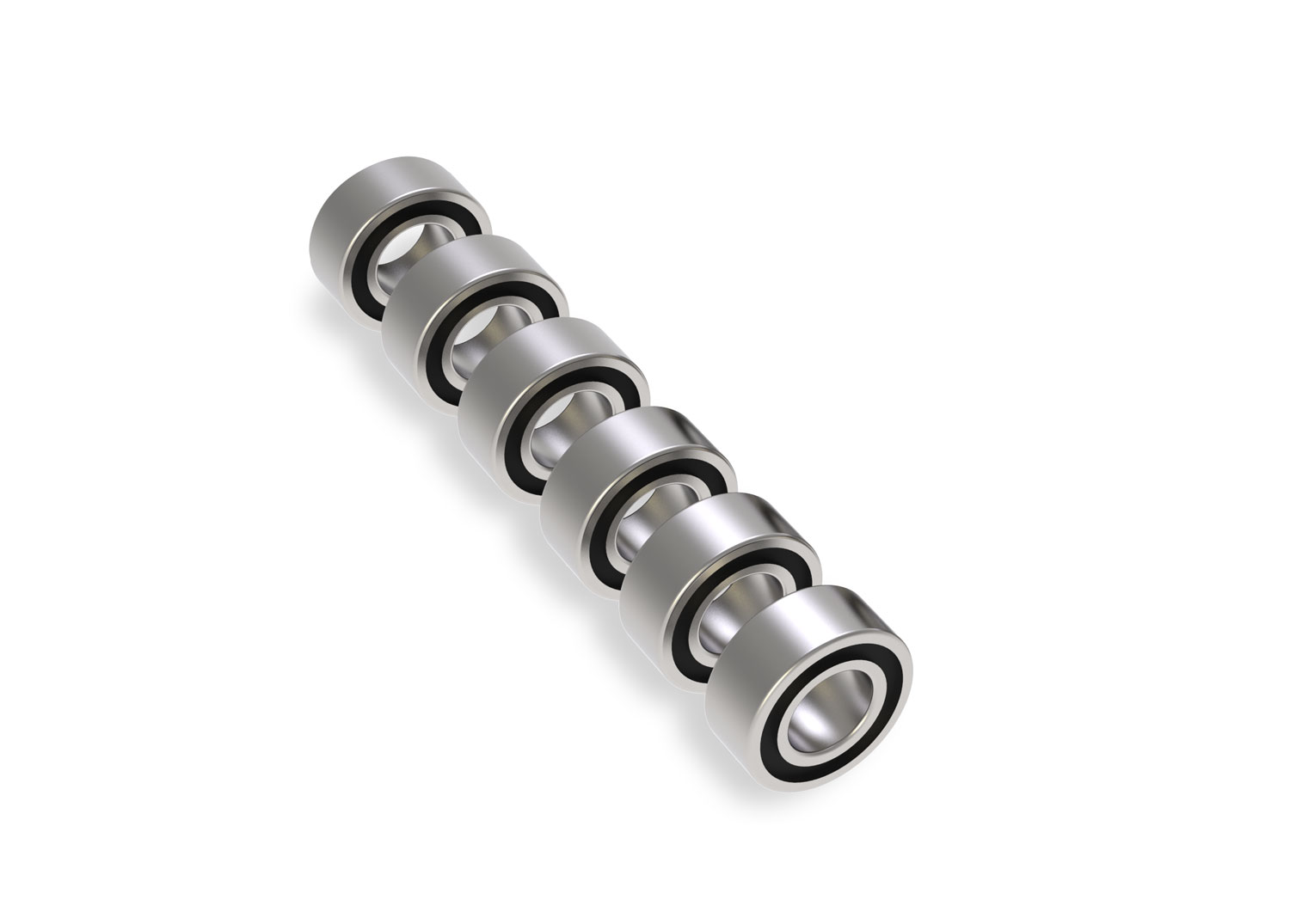 Traxxas - Ball bearing kit, transmission, black rubber sealed (contains 3x6x2.5mm bearings (6)) (TRX-9745R)