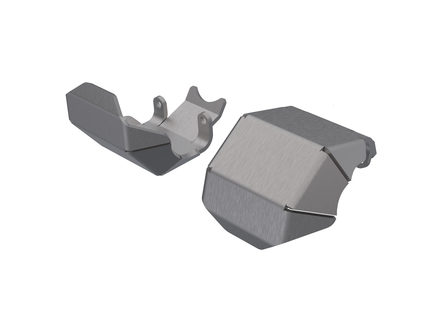 Traxxas - Skidplate, axle, front or rear (stainless steel) (2) (TRX-9765)