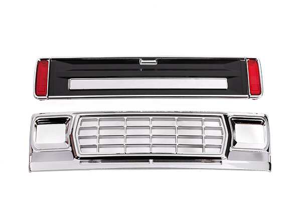 Traxxas - Front grille/ tailgate panel (black)/ LED lenses (rear, left & right) (fits #9812 body) (TRX-9819-BLK)