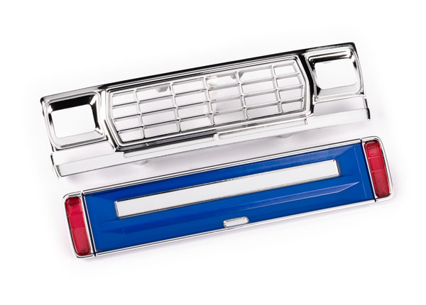 Traxxas - Front grille/ tailgate panel (blue)/ LED lenses (rear, left & right) (fits #9812 body) (TRX-9819-BLUE)