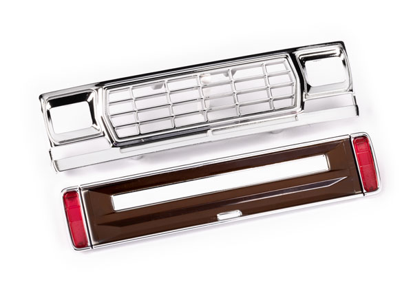Traxxas - Front grille/ tailgate panel (brown)/ LED lenses (rear, left & right) (fits #9812 body) (TRX-9819-BRWN)