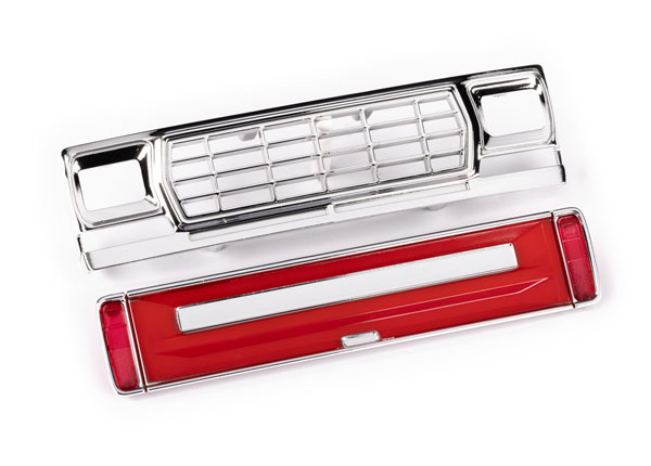 Traxxas - Front grille/ tailgate panel (red)/ LED lenses (rear, left & right) (fits #9812 body) (TRX-9819-RED)