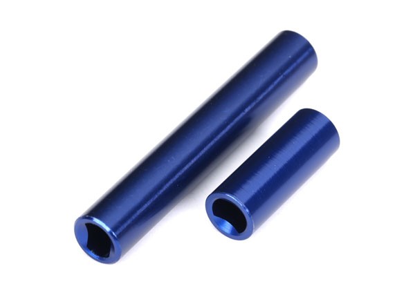 Traxxas - Driveshafts, center, female, 6061-T6 aluminum (fits 1/18 TRX-4M vehicles with 162mm wheelbase) (TRX-9852-BLUE)