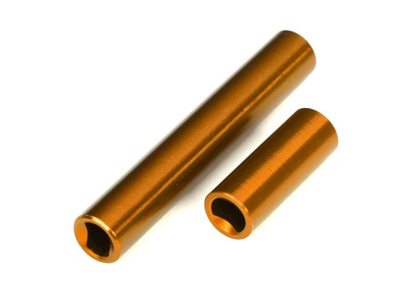 Traxxas - Driveshafts, center, female, 6061-T6 aluminum (fits 1/18 TRX-4M vehicles with 162mm wheelbase) (TRX-9852-ORNG)