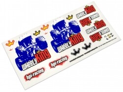Wheely king bonus decal sheet