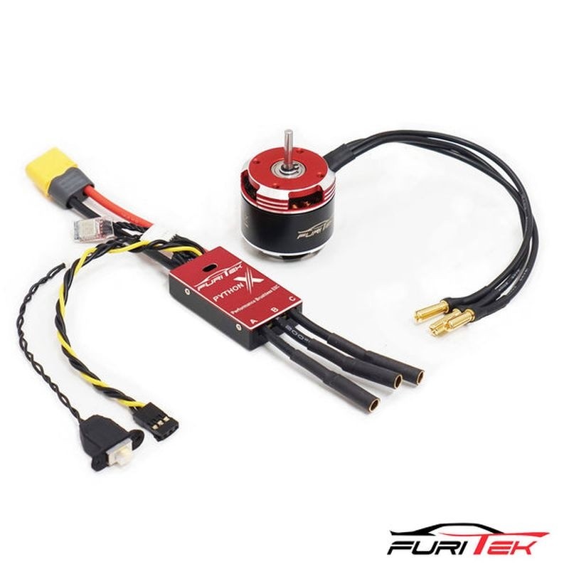 Furitek Python X 80A/120A 2-4S brushless ESC met Komodo TEN motor - 1/10 Crawlers