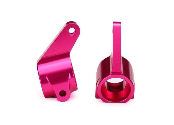 Traxxas Steering blocks (2), 6061-T6 aluminum (pink-anodized)/ 5x11mm ball bearings (4) (TRX-3636P) afbeelding
