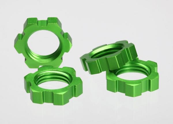Traxxas - Wheel nuts, splined, 17mm (green-anodized) (4), TRX-5353A (TRX-5353A) afbeelding