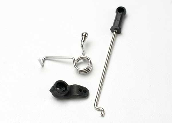 Linkage, shift, revo (includes: ball collar, spring, ball cup, servo horn, linkage wire) afbeelding