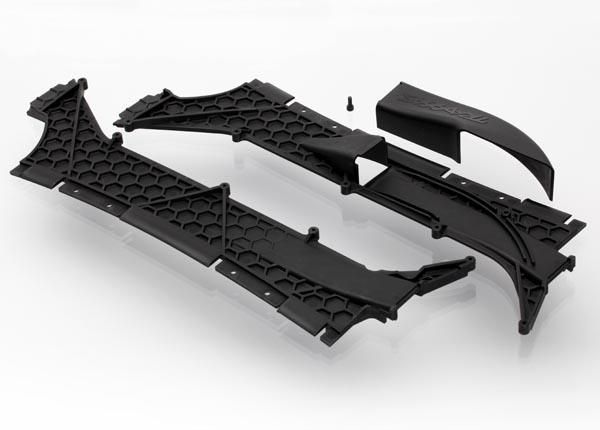 Traxxas - Tunnels, left & right/ vent cover/ 3x8mm CS (1) (TRX-6420)