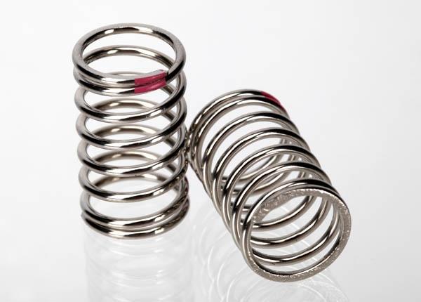 Traxxas - Spring, shock (nickel finish) (GTR) (2.77 rate, pink) (1 pa, TRX-7244A (TRX-7244A)