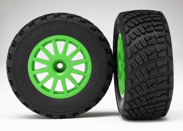 Traxxas - Tires & Wheels, Assembled, GluGreen wheels, BFGoodrich Rall, (TRX-7473X) afbeelding