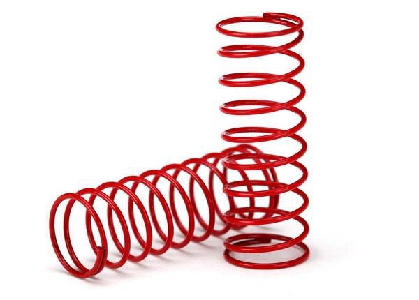 Traxxas - Spring, shock (red) (GTR) (0.412 rate), TRX-7667 (TRX-7667)