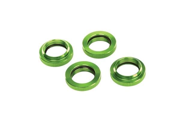 Traxxas - Spring retainer (adjuster), gray-anodized aluminum, GTX shocks (4) (assembled with o-ring) (TRX-7767-GRAY)