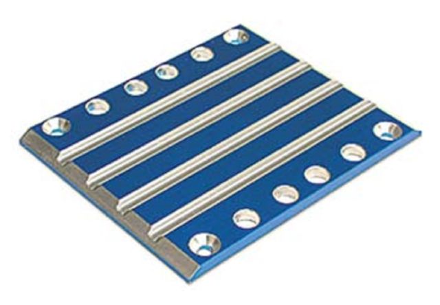 Skid plate, transmission, t6 aluminum (blue) afbeelding