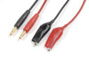 Laadkabel croco clips, silicone kabel 16awg