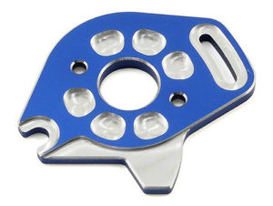 Plate, motor, aluminum (blue-anodized) afbeelding
