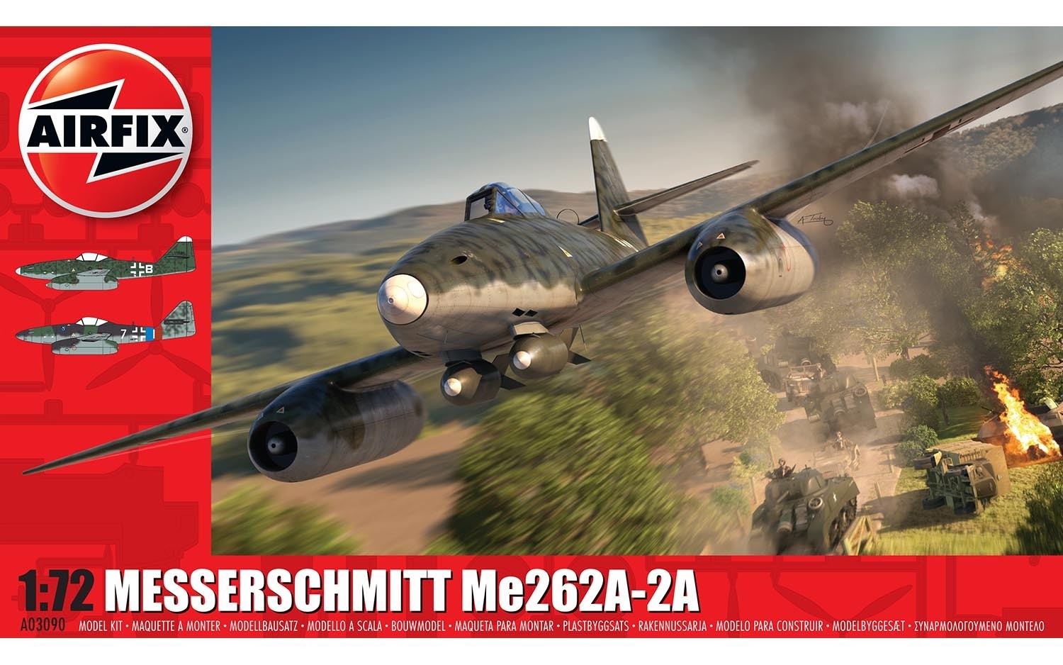 Bouwpakket Airfix 1/72 Messerschmitt Me262A-2A