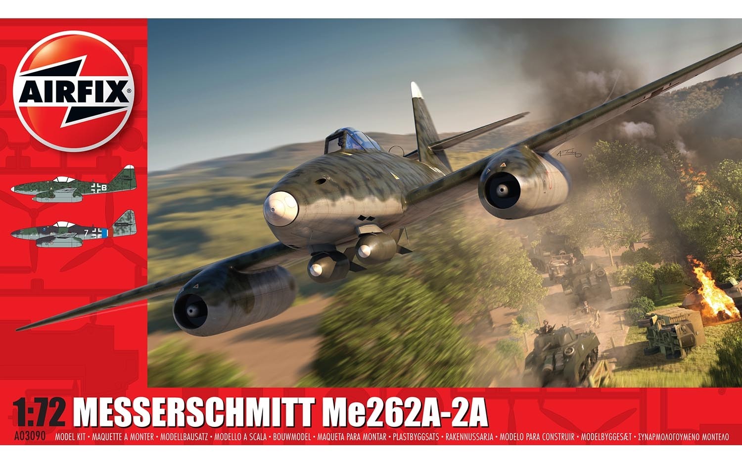 Airfix 1/72 Messerschmitt Me262A-2A afbeelding