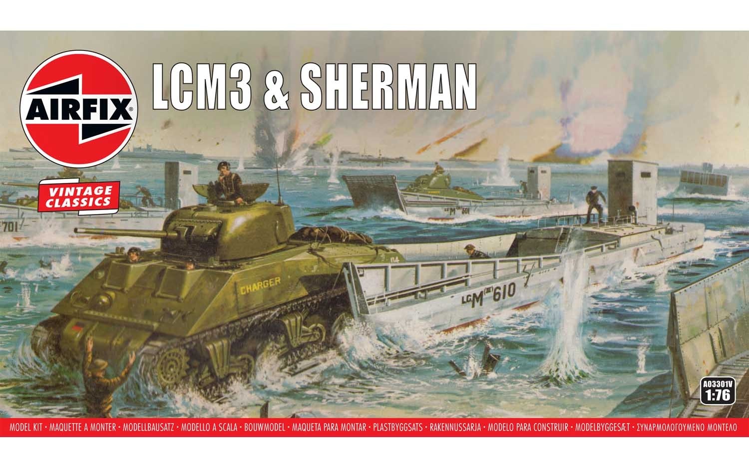 Airfix 1/76 LCM3 & Sherman