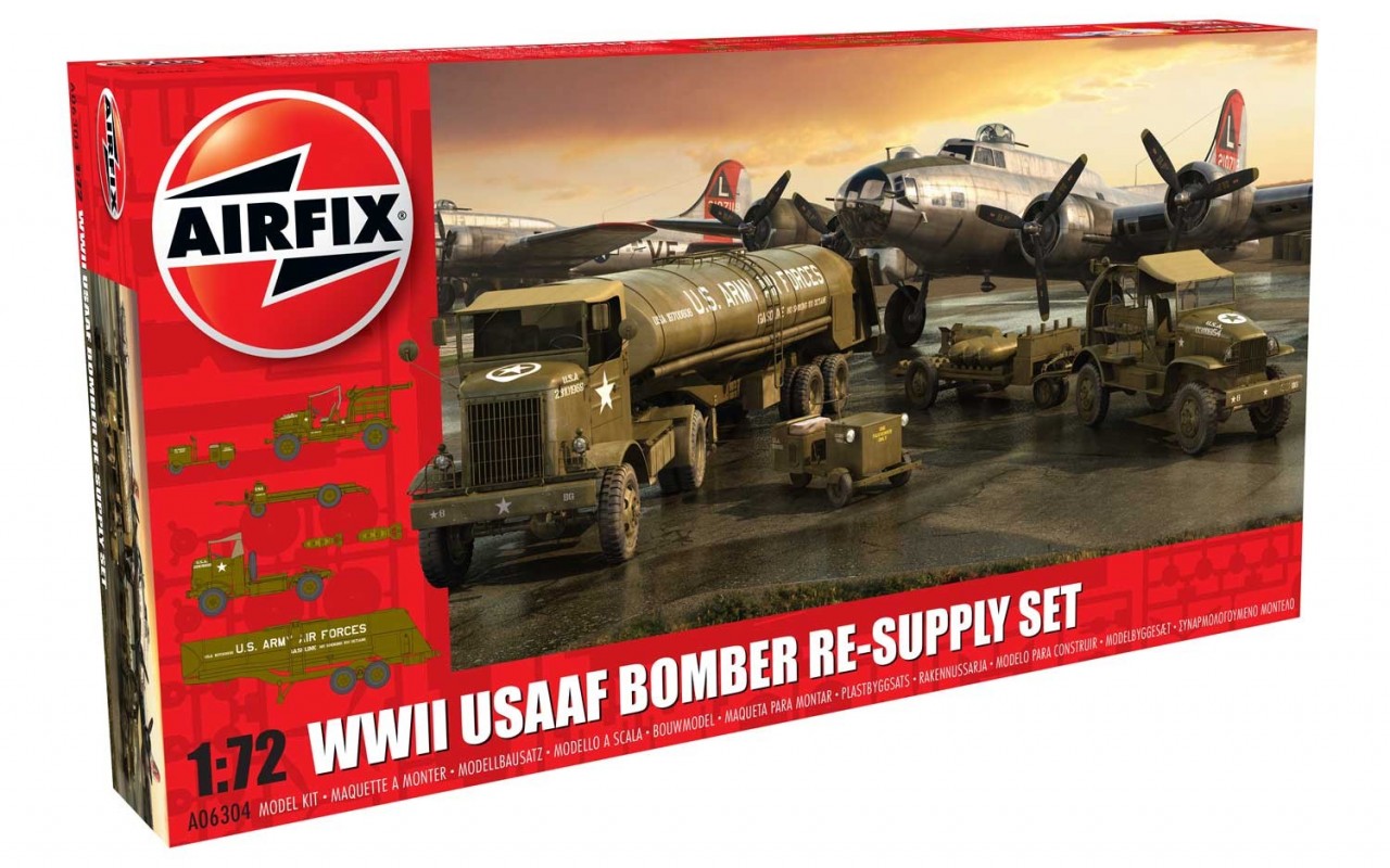 Bouwpakket Airfix 1/72 WWII USAAF 8th Air Force Bomber Resupply Set
