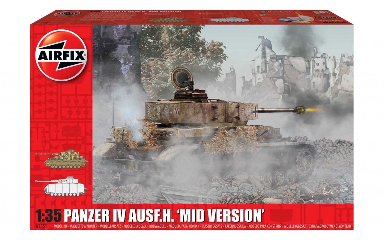 Airfix 1/35 Panzer IV Ausf.H, Mid Version afbeelding