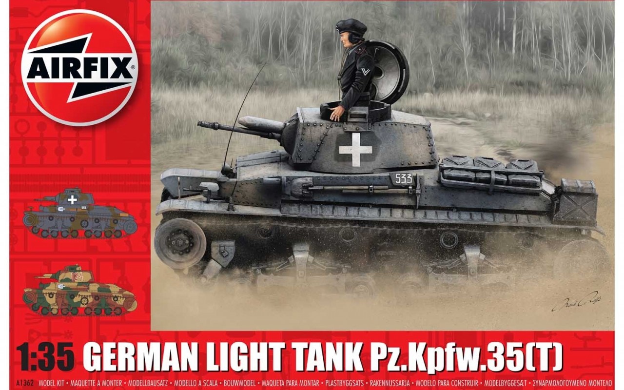 Airfix 1/35 German Light Tank Pz.Kpfw.35(T) afbeelding