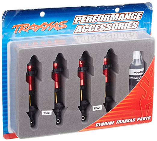 Shocks, gtr aluminum, red-anod
