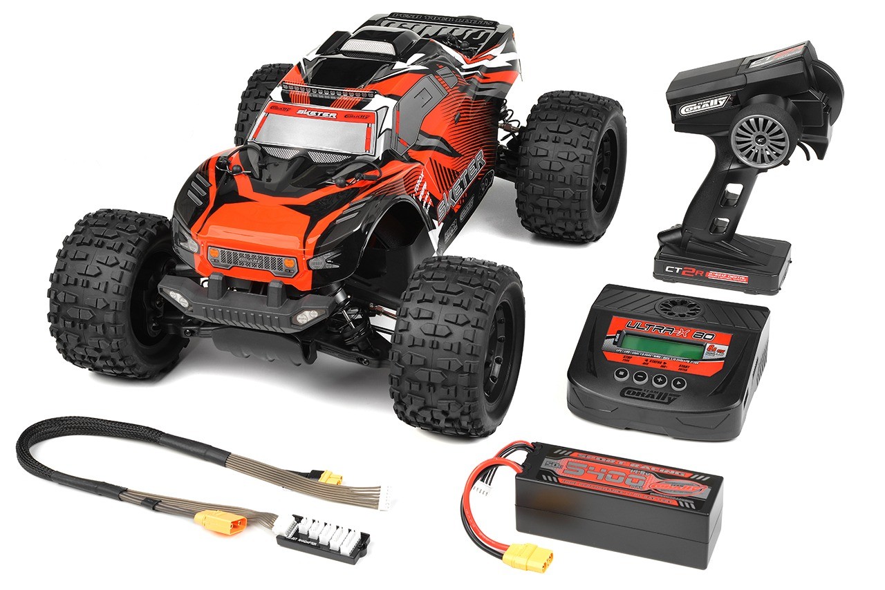 Team Corally Sketer XL4S Brushless Monster Truck RTR - Incl. accu & lader - Super Deal! afbeelding