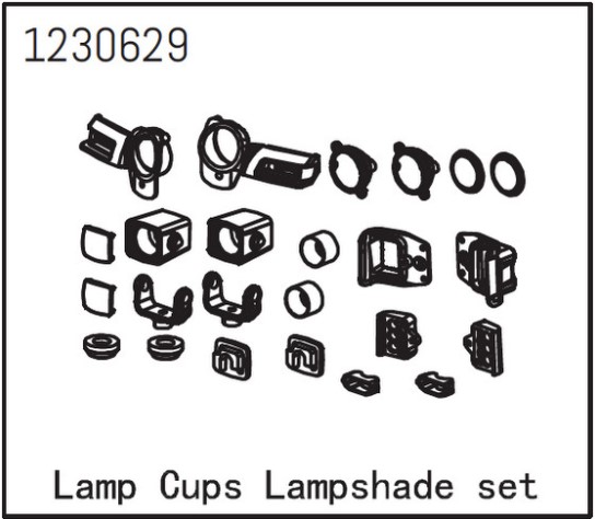 Absima Lamp Cup Lampshade Set (1230629)