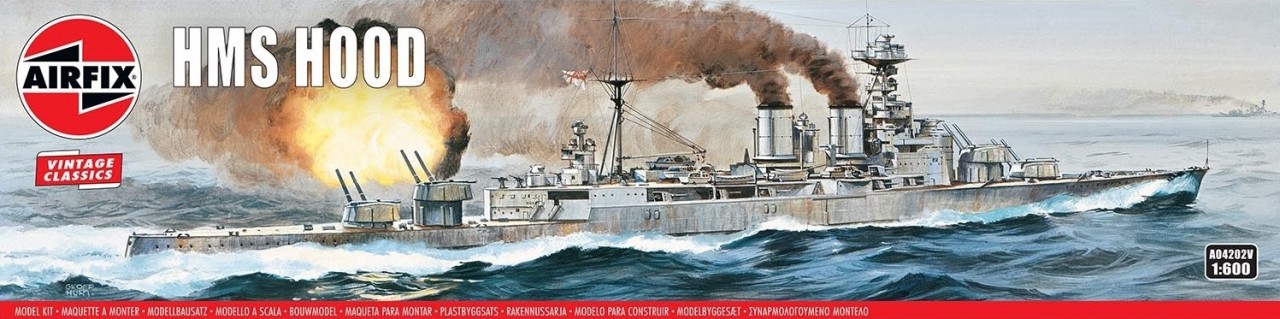 Airfix 1/600 HMS Hood afbeelding