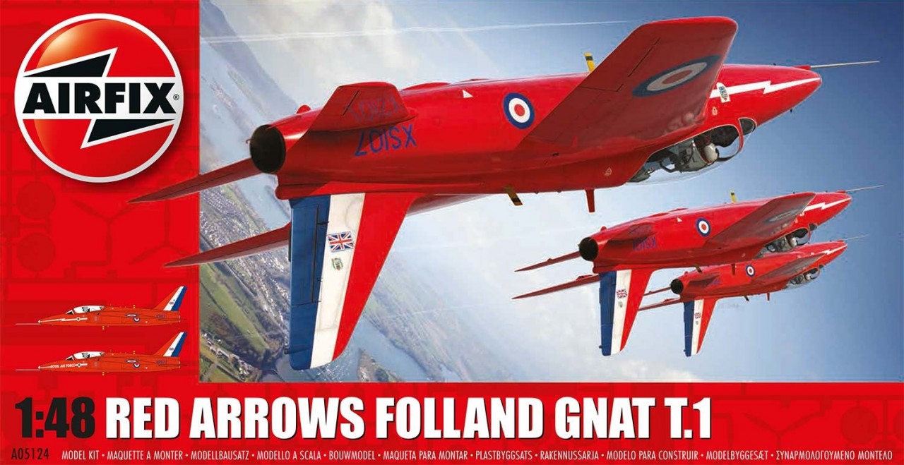 Airfix 1/48 Red Arrows Folland Gnat T.1