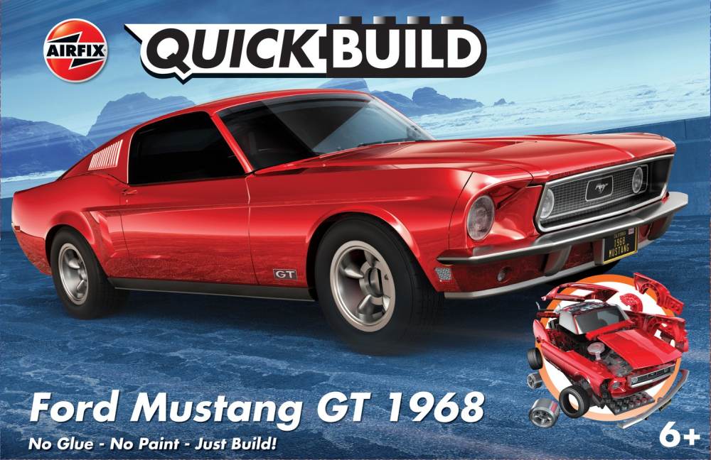 Airfix Quickbuild Ford Mustang GT 1968 afbeelding