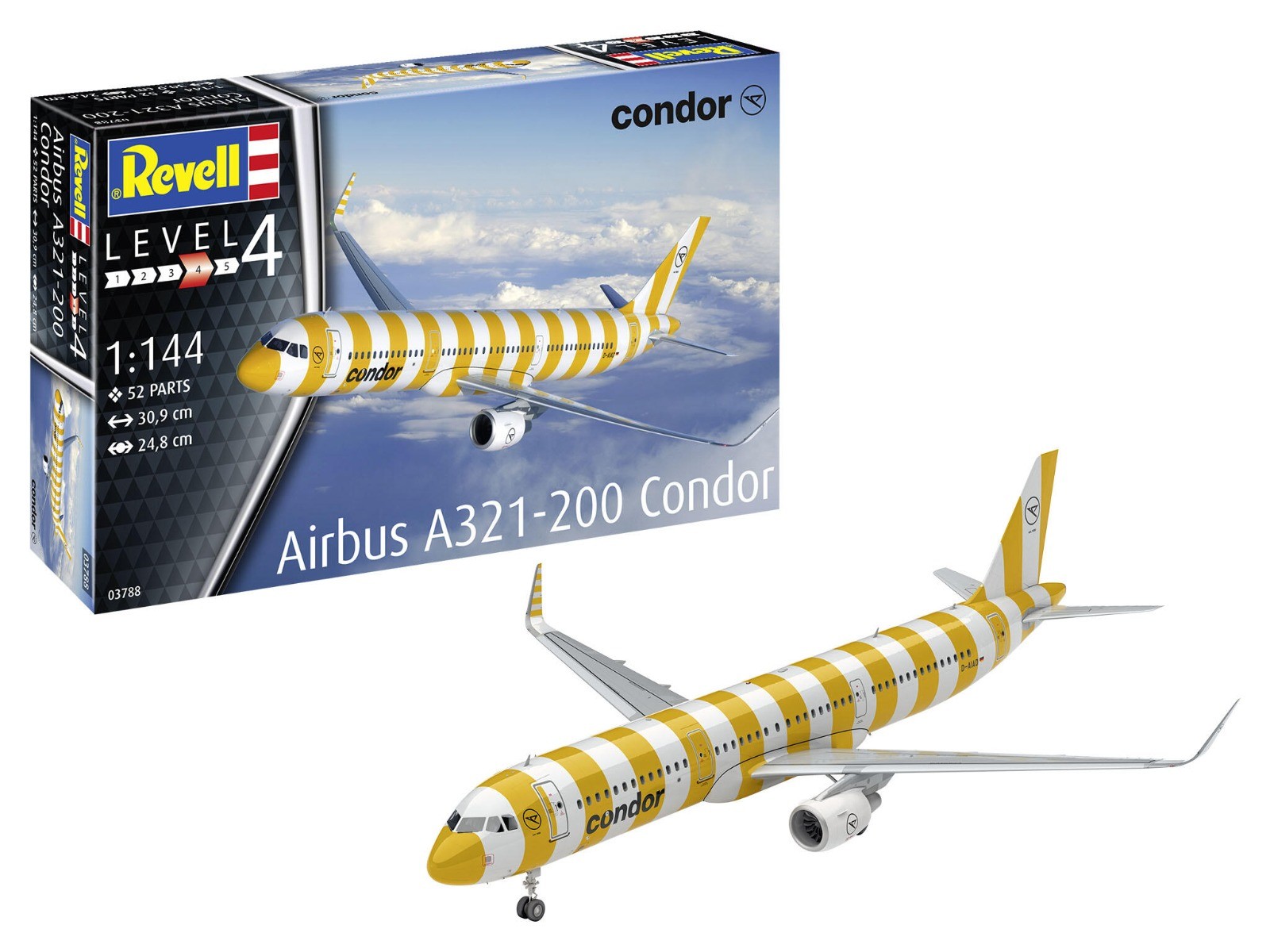 1:144 Revell 03788 Airbus A321-200 "Condor" - Vliegtuig Plastic Modelbouwpakket