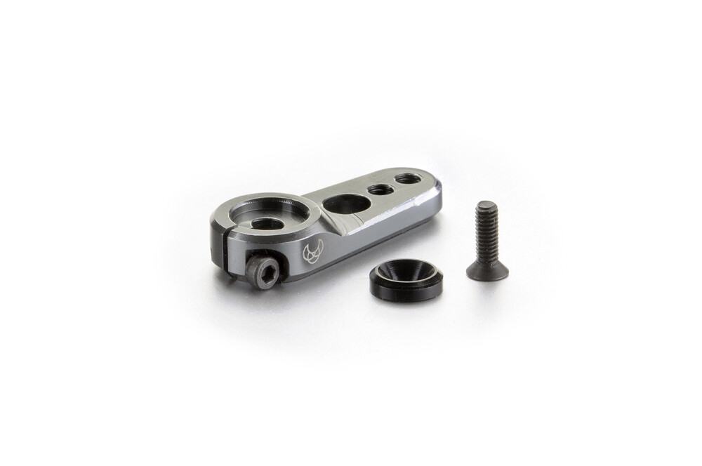 Aluminium servo hevel enkel, 29mm, Futaba (25T) - Gun Metal afbeelding