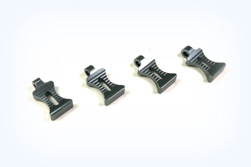 Aluminium body clip hendels (4 stuks)