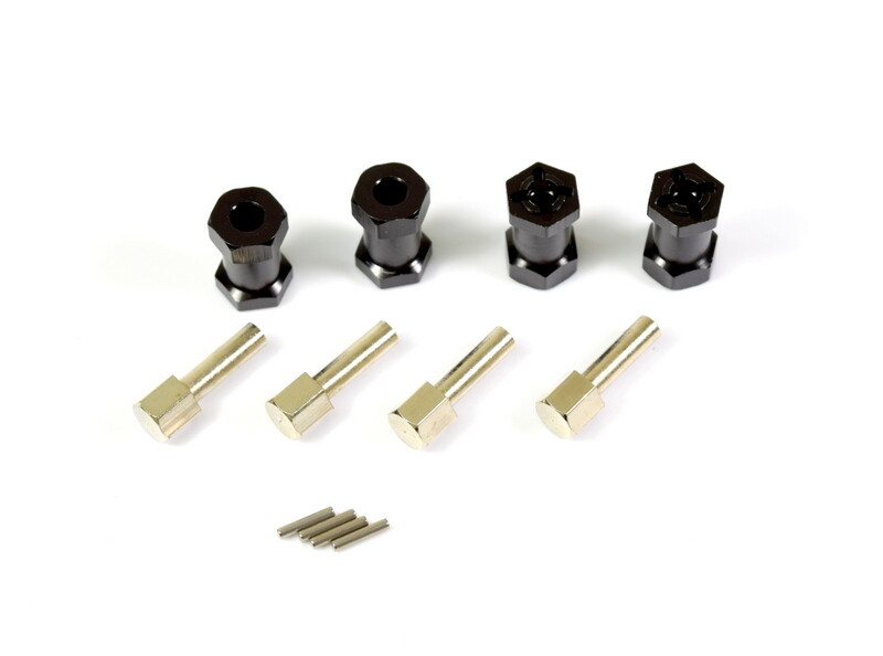 Aluminium spoorverbreders +20mm voor crawlers met 12mm meenemers afbeelding