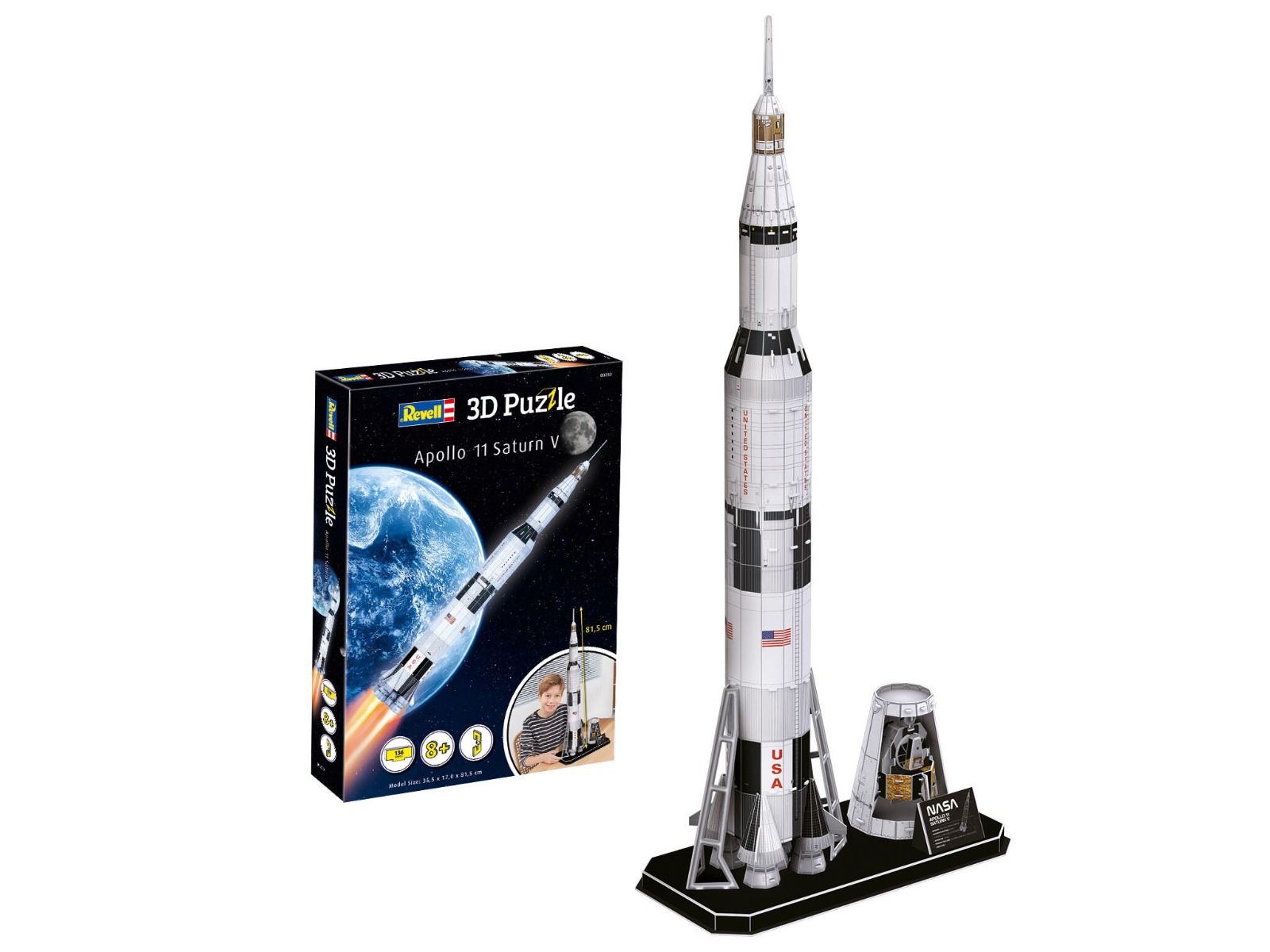 Revell 3D Puzzle Apollo 11 Saturn V afbeelding