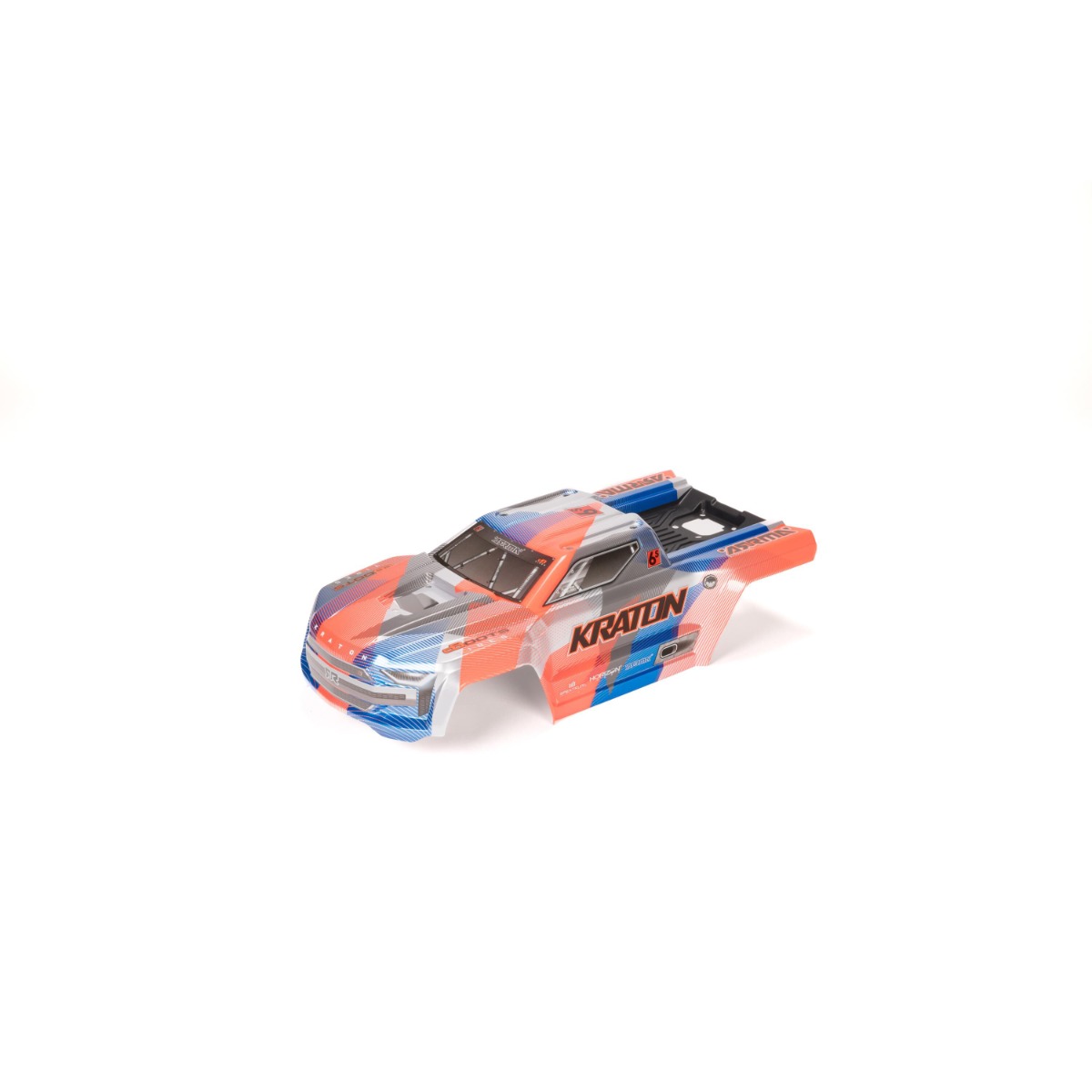 Arrma RC Arrma - 1/8 Painted Body With Decals, Blue/Orange: KRATON 6S BLX V6 (ARA-1517)