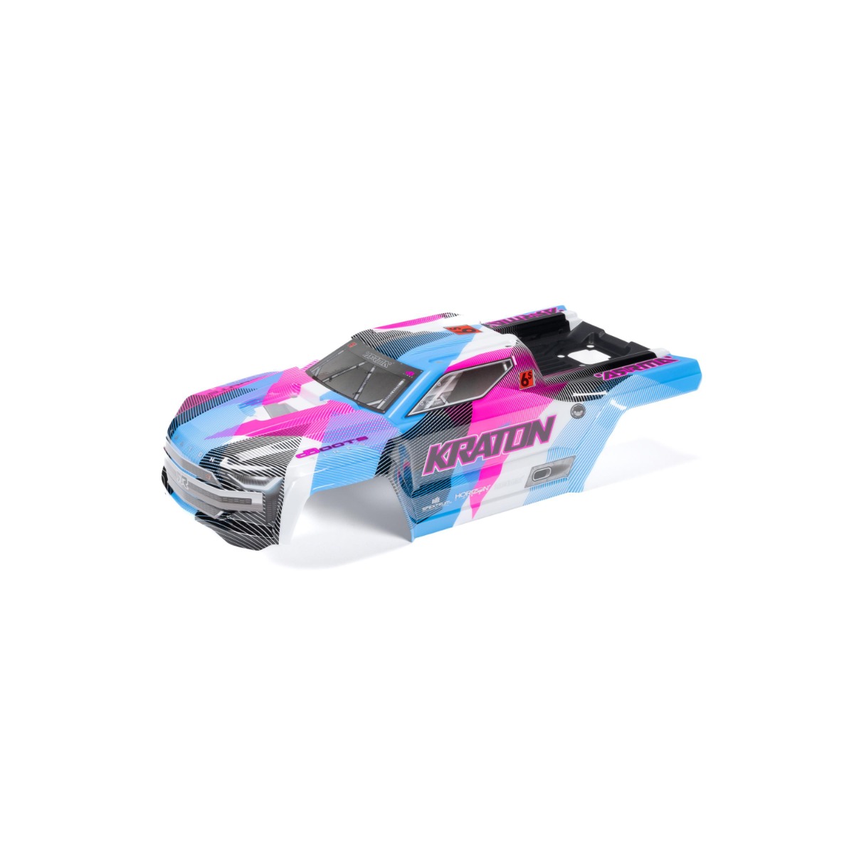 Arrma RC Arrma - 1/8 Painted Body With Decals, Blue/Pink: KRATON 6S BLX V6 (ARA-1518)
