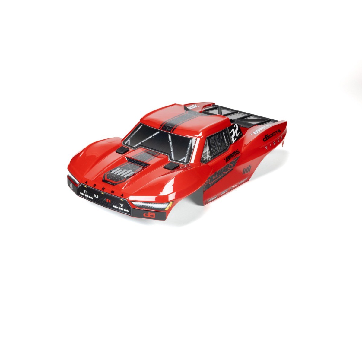 Arrma - 1/10 FURY Painted Decaled Trimmed Body Set, Red (ARA-1582)