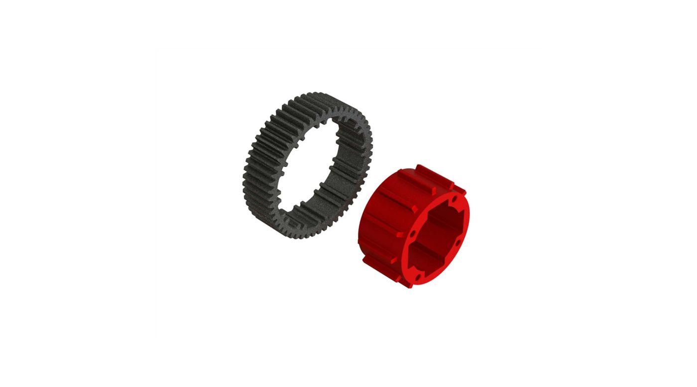 Aluminum Center Diff Case Set (1 Diff) (ARA310919)