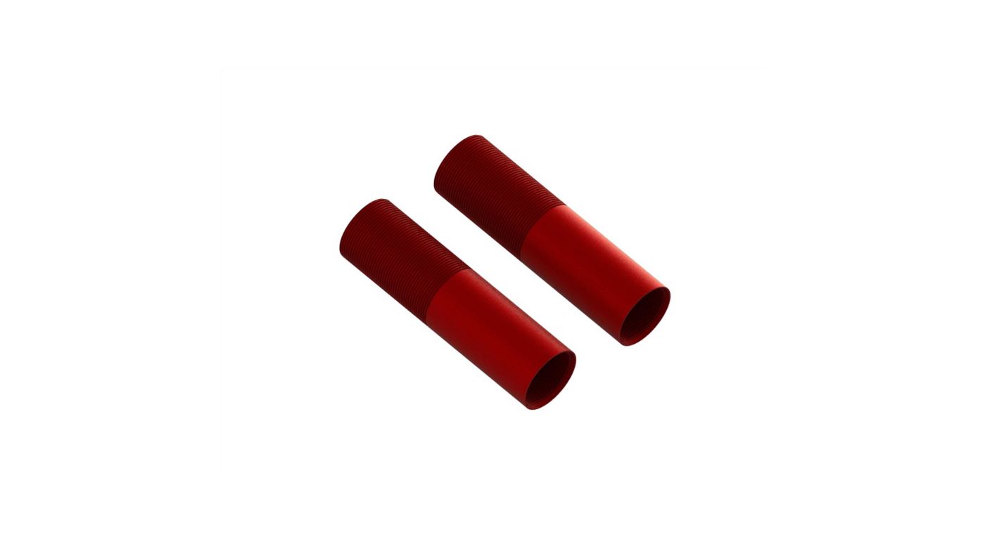 Aluminum Shock Body, 24x83mm (Red) (2) (ARA330578)