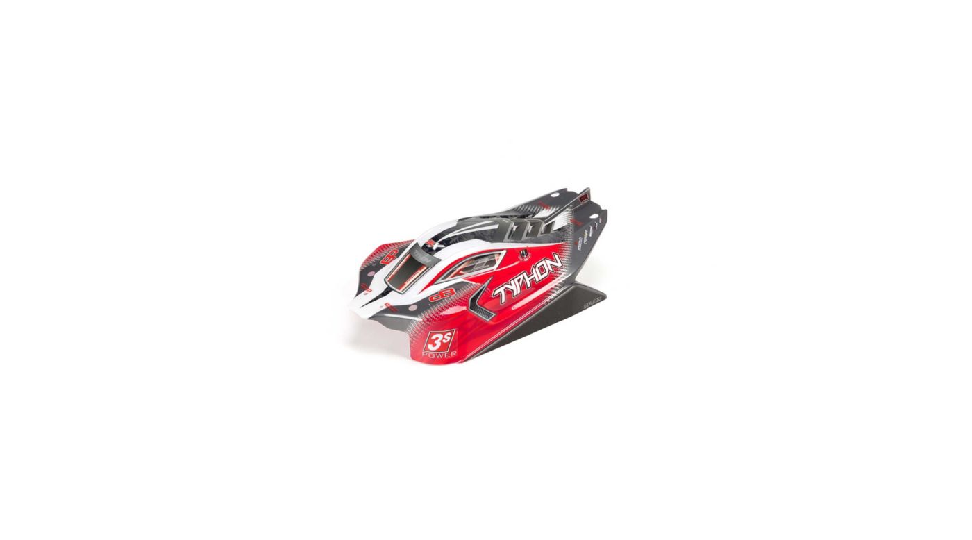 Typhon 4x4 BLX Painted Decaled Trimmed Body (Red) (AR402274) afbeelding