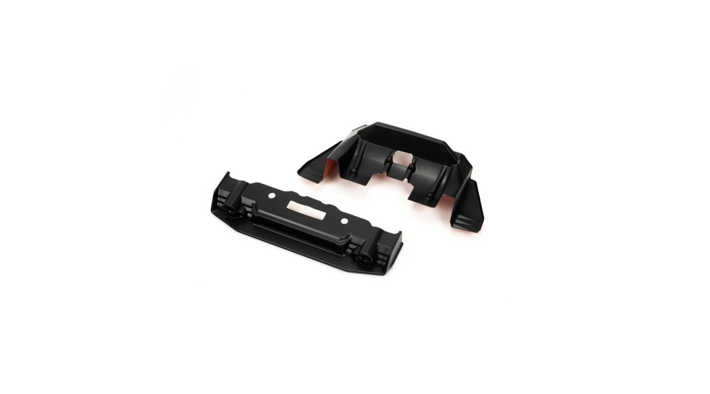 FELONY Painted Splitter And Diffuser Black/Orange (ARA410010)