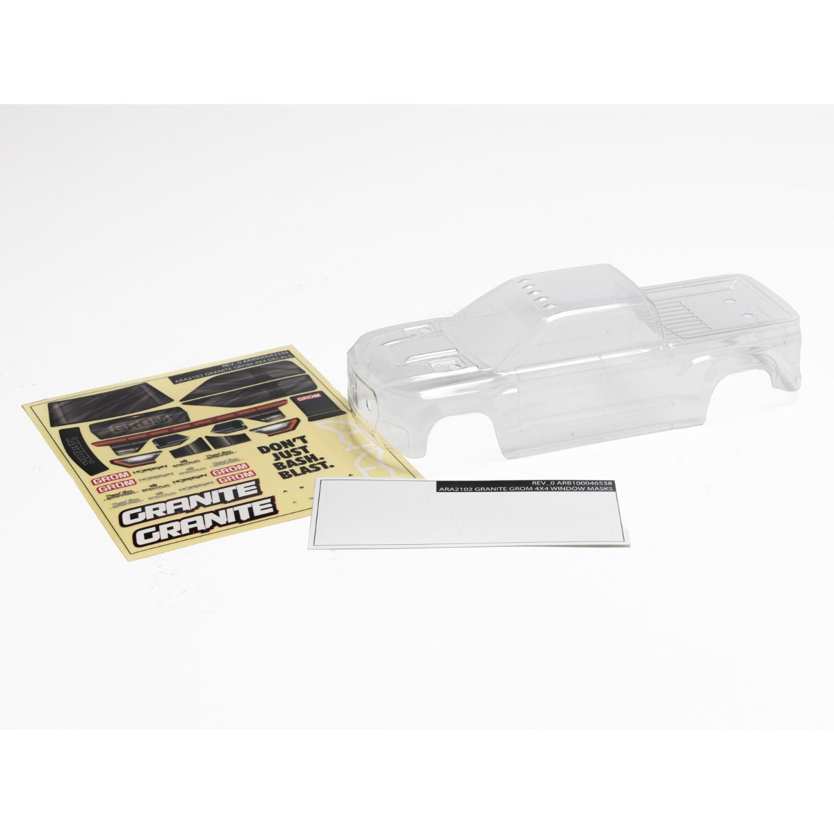 Arrma - Granite GROM Body, Clear (ARA412004)