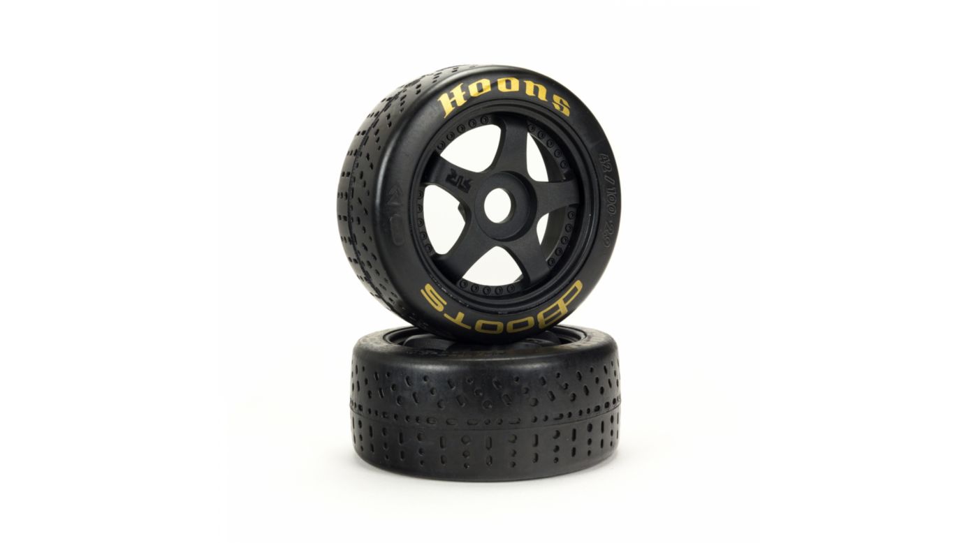 dBoots Hoons 42/100mm Gold Belted Tires with 2.9" 5-Spoke Wheels (2) (ARA550071) afbeelding