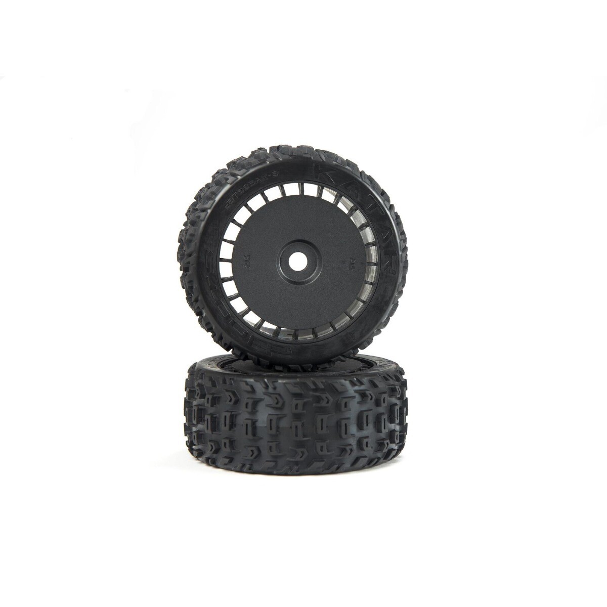Arrma - dBoots Katar T Belted 6S Tire Set Glued (Blk) (2) (ARA550097)