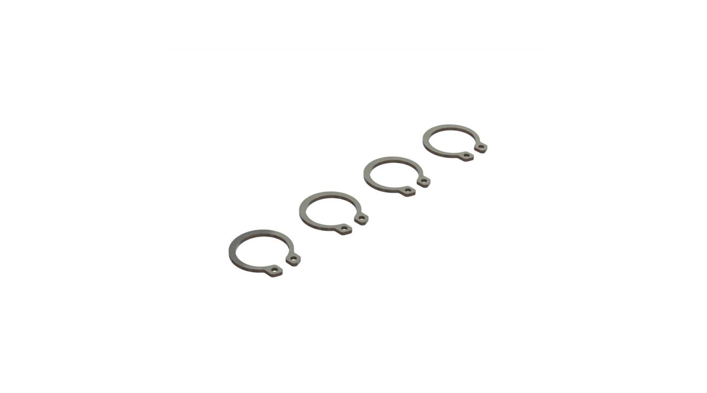 Arrma - C-Clip, 15mm (4) (ARA729000)